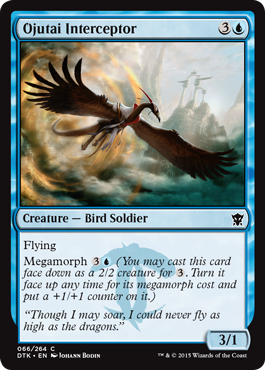 Ojutai Interceptor (Dragons of Tarkir) Medium Play Foil