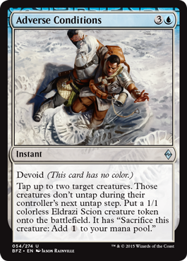 Adverse Conditions (Battle for Zendikar) Medium Play Foil