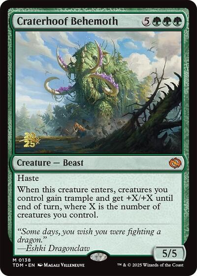 Craterhoof Behemoth (Promos: Prerelease Cards) Near Mint Foil