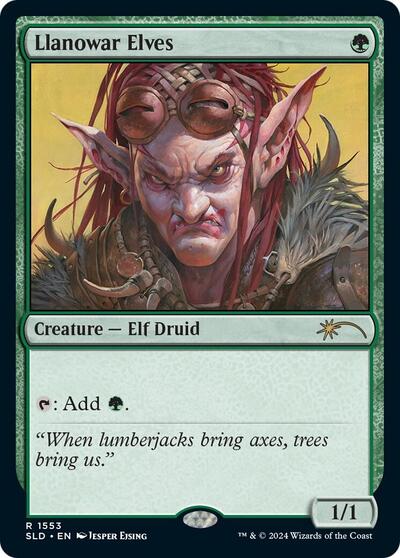 Llanowar Elves (1553) (Secret Lair) Near Mint