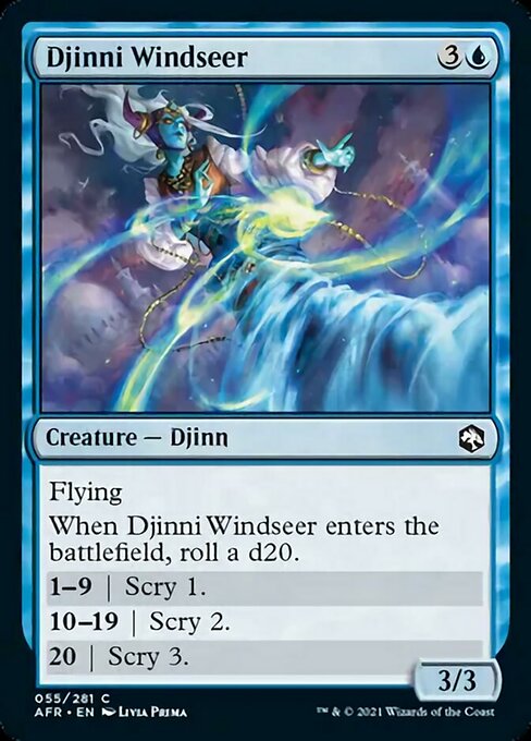 Djinni Windseer (Adventures in the Forgotten Realms) Light Play Foil
