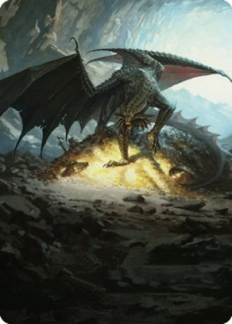 Ancient Copper Dragon Art Card (4/81) (Art Series: Commander Legends: Battle for Baldur's Gate) Near Mint