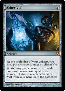 Aether Vial (From the Vault: Relics) Heavy Play Foil