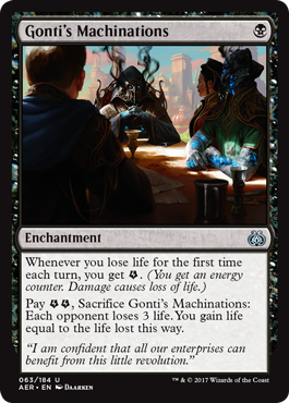 Gonti's Machinations (Aether Revolt) Light Play Foil