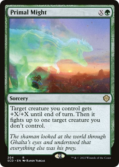 Primal Might (Commander 2022 Starter Decks) Near Mint