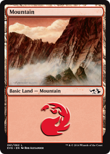 Mountain 3 (Duel Decks Anthology: Elves vs Goblins) Light Play