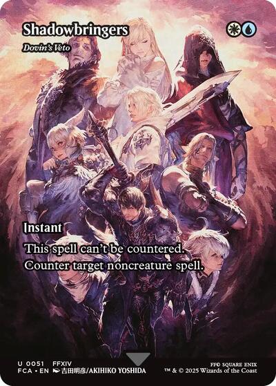 Shadowbringers - Dovin's Veto (Showcase) (Universes Beyond: FINAL FANTASY: Through the Ages) Near Mint Foil