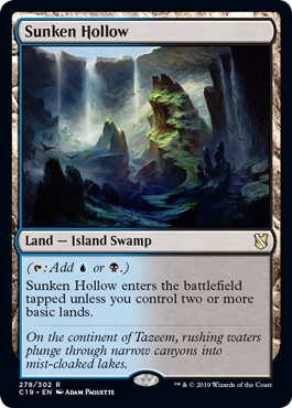 Sunken Hollow (Commander 2019) Light Play