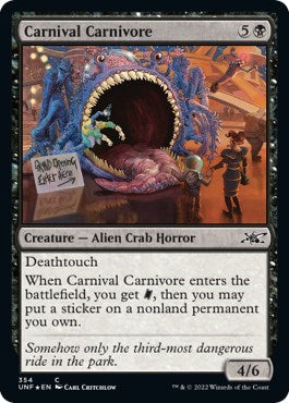 Carnival Carnivore (Galaxy Foil) (Unfinity) Near Mint Foil