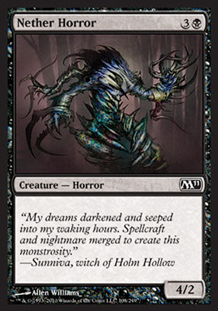 Nether Horror (Magic 2011 Core Set) Light Play