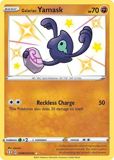 Galarian Yamask (Shining Fates: Shiny Vault) Near Mint Holofoil