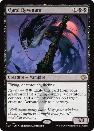 Qarsi Revenant (Tarkir: Dragonstorm) Light Play Foil