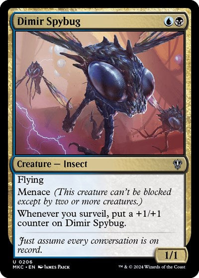 Dimir Spybug (Commander: Murders at Karlov Manor) Light Play