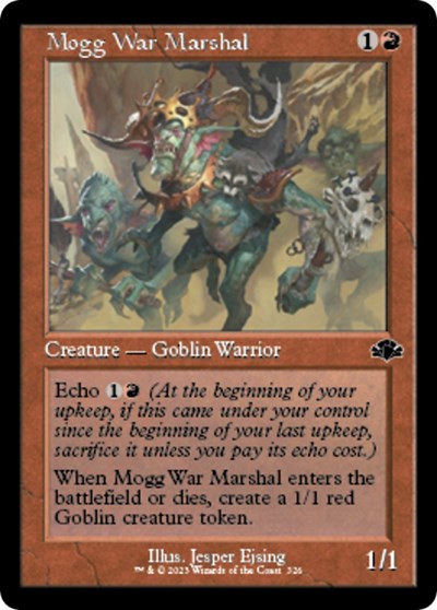 Mogg War Marshal (Retro Frame) (Dominaria Remastered) Near Mint Foil