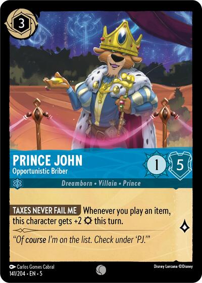 Prince John - Opportunistic Briber (Shimmering Skies) Near Mint