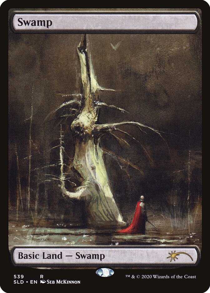 Swamp (Seb 539) (Secret Lair) Light Play Foil
