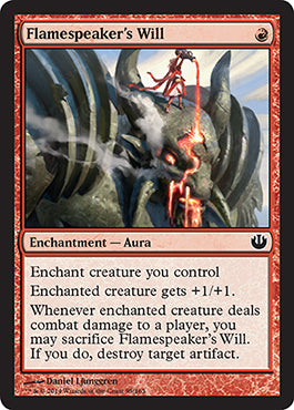 Flamespeaker's Will (Journey into Nyx) Near Mint Foil