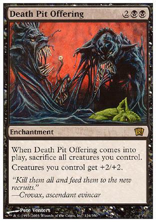 Death Pit Offering (8th Edition) Light Play