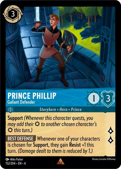 Prince Phillip - Gallant Defender (Ursula's Return) Near Mint Cold Foil