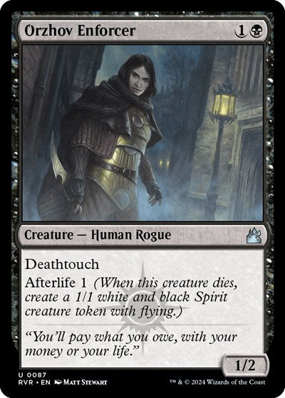Orzhov Enforcer (Ravnica Remastered) Light Play