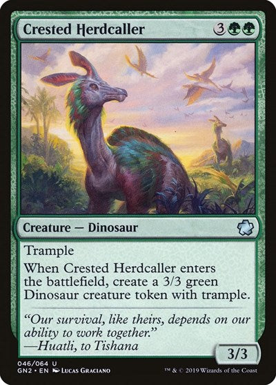 Crested Herdcaller (Magic Game Night 2019) Medium Play