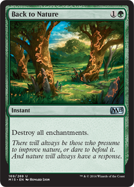 Back to Nature (Magic 2015 Core Set) Medium Play