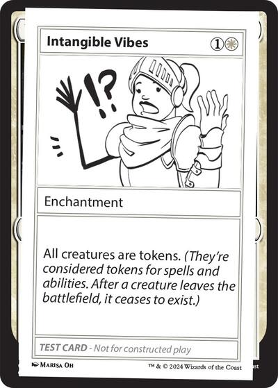 Intangible Vibes (Mystery Booster 2 Playtest Cards) Near Mint