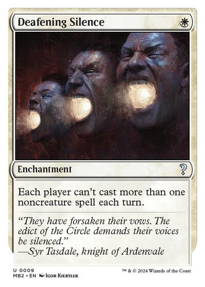 Deafening Silence  White Border|0|0|0.00