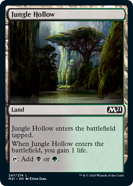 Jungle Hollow (Magic 2021 Core Set) Light Play