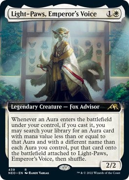 Light-Paws, Emperor's Voice (Extended Art) (Kamigawa: Neon Dynasty) Light Play Foil