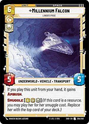 Millennium Falcon Lando’s Pride (Shadows of the Galaxy) Near Mint Foil