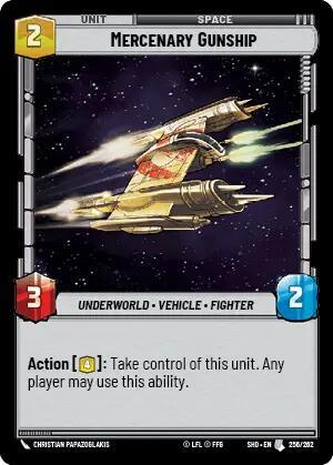 Mercenary Gunship (Shadows of the Galaxy) Near Mint Foil