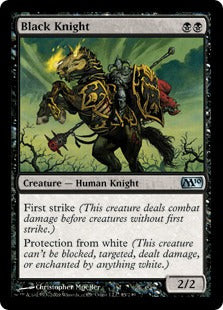 Black Knight (Magic 2010 Core Set) Medium Play Foil