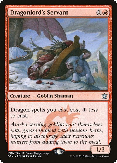 Dragonlord's Servant (Promos: Tarkir Dragonfury) Medium Play