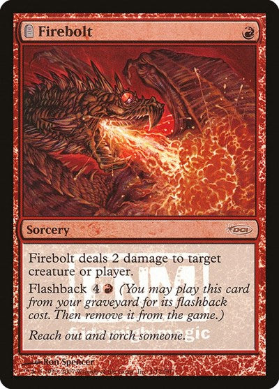 Firebolt (Promos: FNM) Medium Play Foil