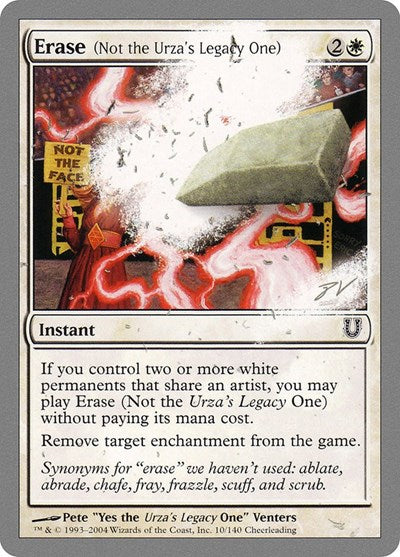 Erase (Not the Urza's Legacy One) (Unhinged) Light Play Foil