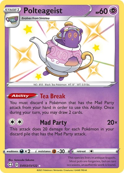 Polteageist (Shining Fates: Shiny Vault) Near Mint Holofoil