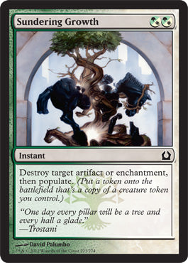 Sundering Growth (Return to Ravnica) Light Play