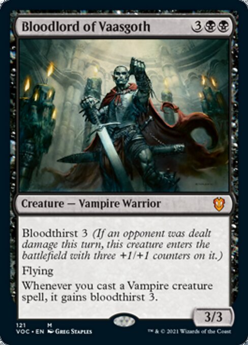 Bloodlord of Vaasgoth (Commander 2021 Crimson Vow) Medium Play