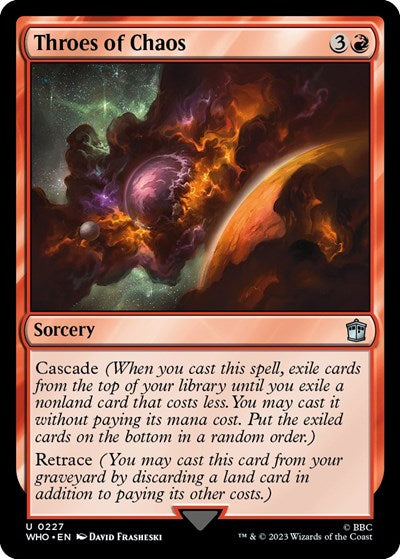 Throes of Chaos (Universes Beyond: Doctor Who) Near Mint Foil