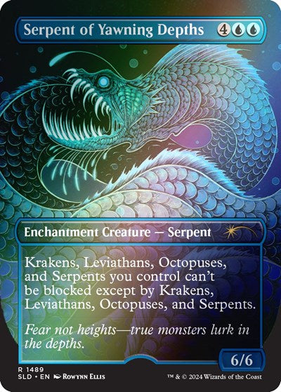 Serpent of Yawning Depths (Rainbow Foil) (Secret Lair) Near Mint Foil