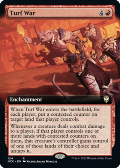 Turf War (Extended Art) (Commander: Streets of New Capenna) Light Play