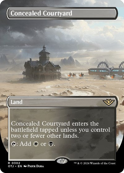 Concealed Courtyard (Borderless) (Outlaws of Thunder Junction) Light Play