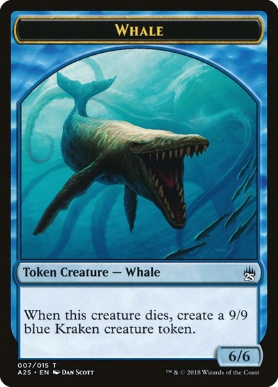 Whale Token (007) (Masters 25) Light Play