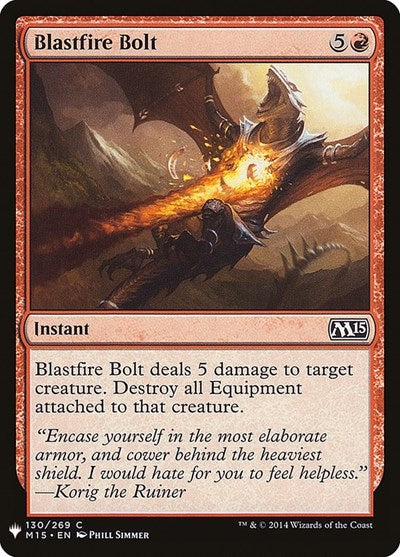 Blastfire Bolt (Mystery Booster) Medium Play