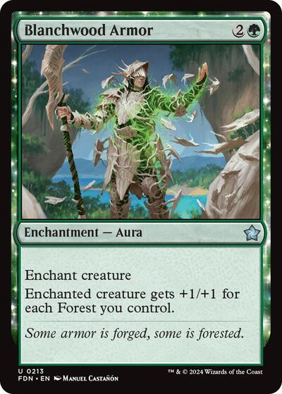 Blanchwood Armor (Foundations) Near Mint Foil