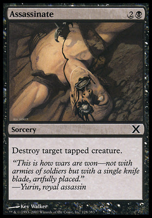 Assassinate (10th Edition) Light Play Foil