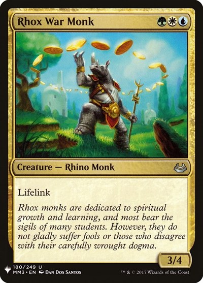 Rhox War Monk (Mystery Booster) Near Mint