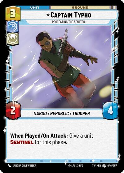 Captain Typho Protecting the Senator (Twilight of the Republic) Near Mint Foil