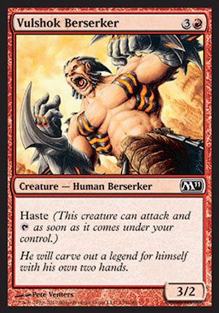 Vulshok Berserker (Magic 2011 Core Set) Light Play Foil
